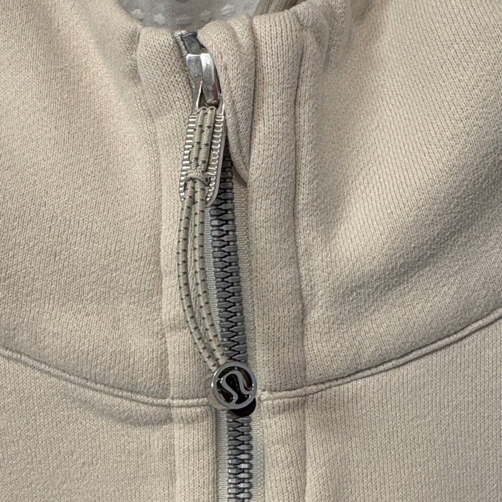 Lululemon Scuba Oversized Half Zip Hoodie ~ XL/XXL ~ Natural Ivory / Bone - Picture 3 of 12
